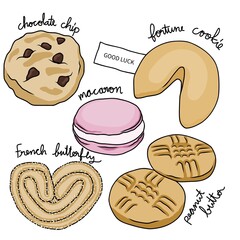 Genesis of Cookies vector illustration	