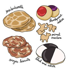Genesis of Cookies vector illustration	 - 499735424