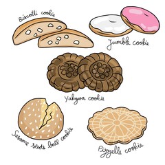 Genesis of Cookies vector illustration
- 499735426