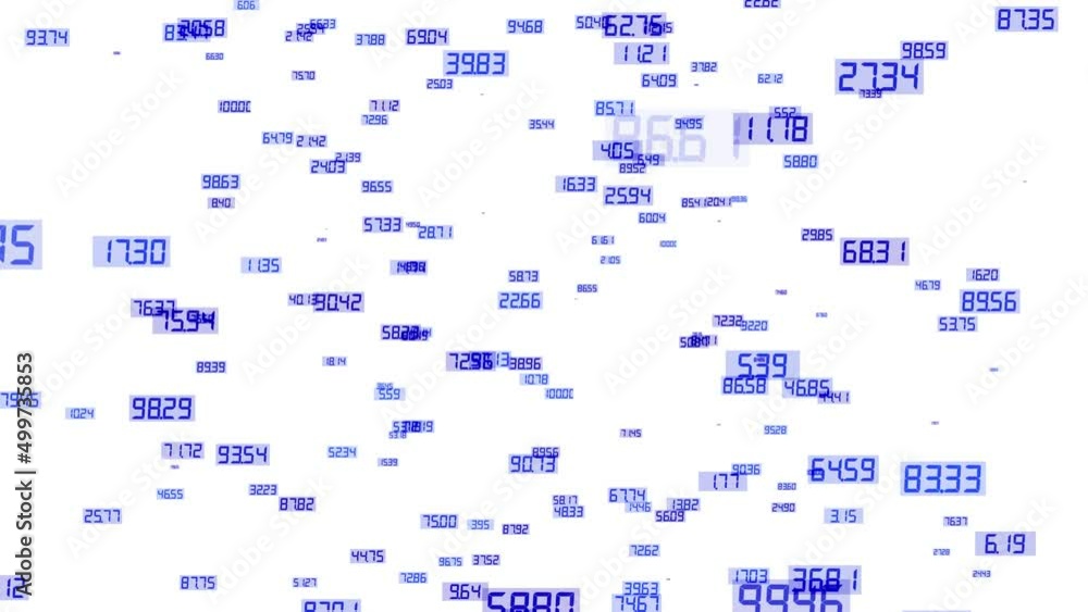 Poster elements with numbers