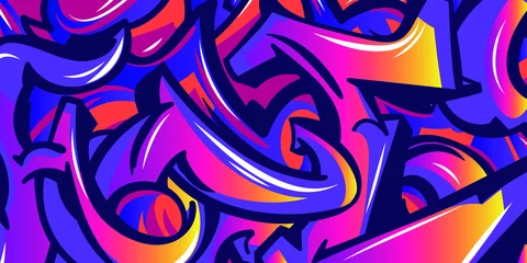Fotobehang vector abstract background graffity art texture © borabula
