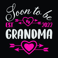 Women's Soon to be Grandma 2022 Mother's Day For New Grandma T-Shirt