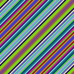 Rainbow seamless pattern with colorful diagonal stripes. Vector eps 10