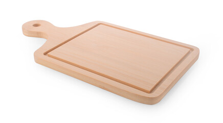 wood plate isolated on white background