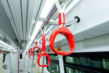 Empty handrails for passenger safety