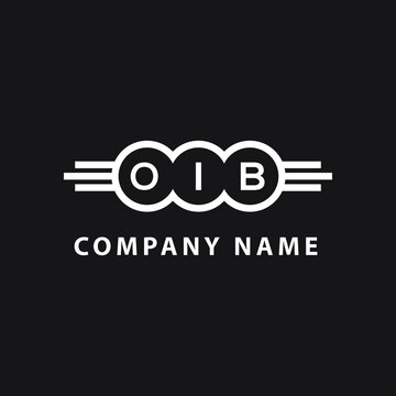 OIB letter logo design on black background. OIB creative   initials letter logo concept. OIB letter design.
