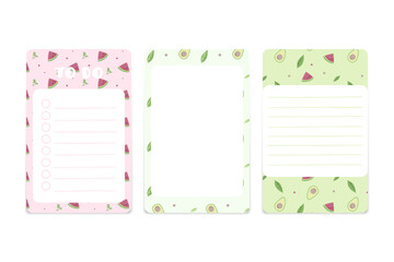 scrapbook memo and note collection