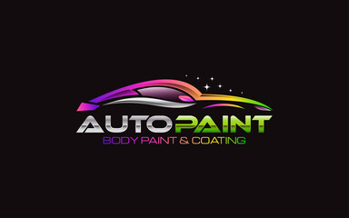 Illustration graphic vector of Auto Car Painting logo design template