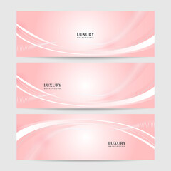 Modern light pink and gold abstract background. Abstract geometric shape pink gold background with light and shadow 3D layered for presentation design.