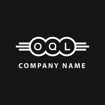 OQL letter logo design on black background. OQL  creative initials letter logo concept. OQL letter design.