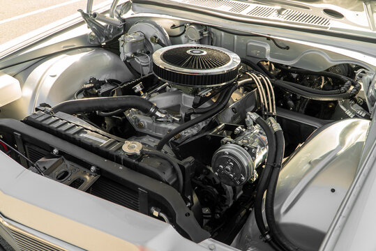 my mates car engine exposed