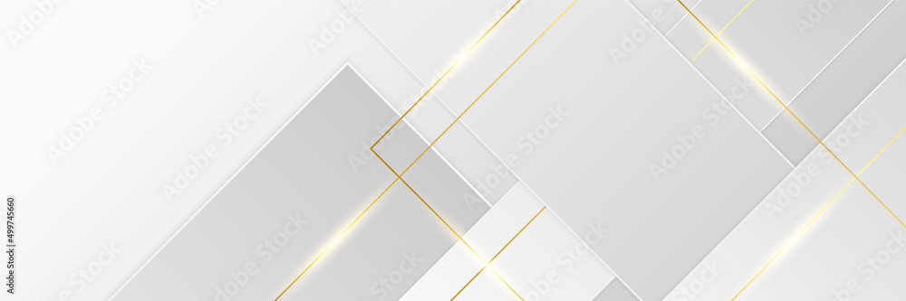 Aufkleber modern minimal and clean white gold background with realistic line wave geometric circle shape . ele