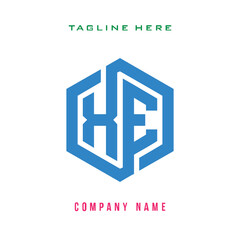 Fototapeta premium XE lettering logo is simple, easy to understand and authoritative