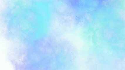 Blue watercolor background for your design, watercolor background concept, vector.