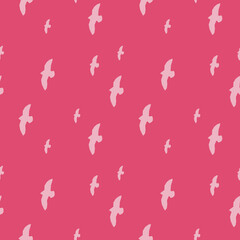 Decorative seamless pattern. Simple abstract shape