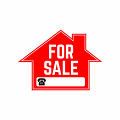 For sale banner sign for your business illustration