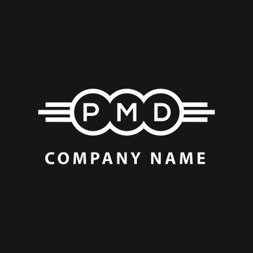 PMD  letter logo design on black background. PMD   creative initials letter logo concept. PMD  letter design.
