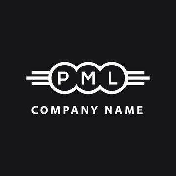 PML  letter logo design on black background. PML   creative initials letter logo concept. PML  letter design.
