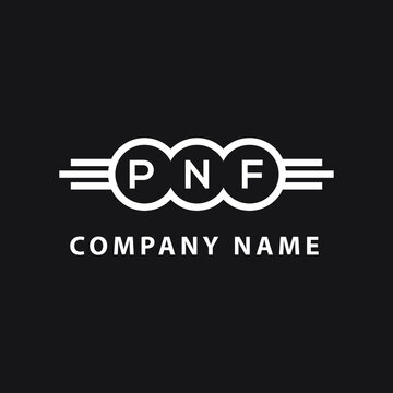 PNF  letter logo design on black background. PNF   creative initials letter logo concept. PNF  letter design.
