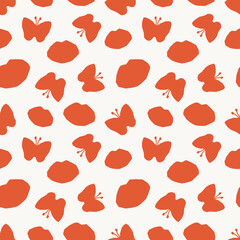 Decorative seamless pattern. Simple abstract shape