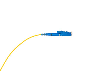 Fiber Optic Patch Cord on isolated white background