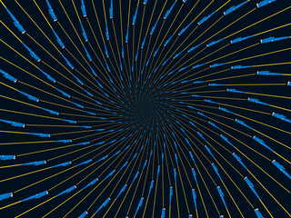 Obraz premium Fiber Optic Patch Cord on isolated white background