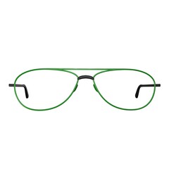 Fototapeta premium Aviators glasses with green frames
