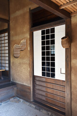 落柿舎　台所入口　京都市右京区嵯峨野