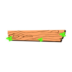 Wooden signboards, wood sign vector