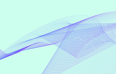 purple abstract wave on light blue background vector