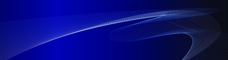 Blue vector abstract background with lines
