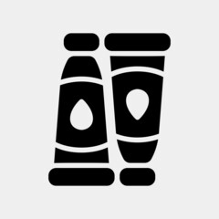 Color tube icon in solid style, use for website mobile app presentation