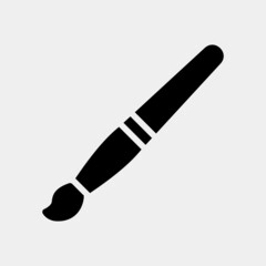 Brush icon in solid style, use for website mobile app presentation