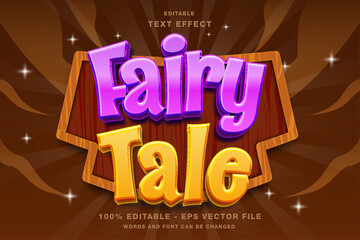 Template Text Effect of Fairy Tale