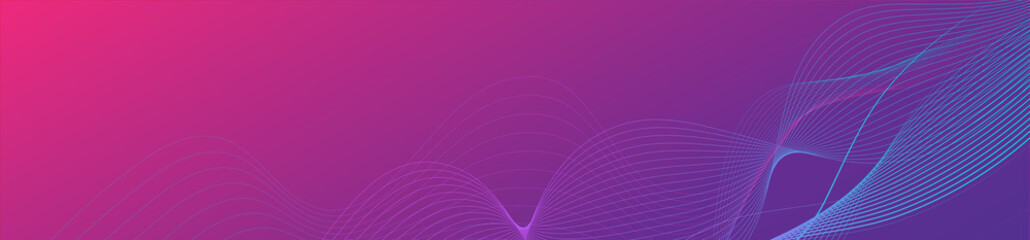 abstract background using blue gradient waves. the background is dominated by pink color and the size is longer