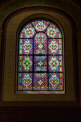 Fototapeta na wymiar stained glass window in church
