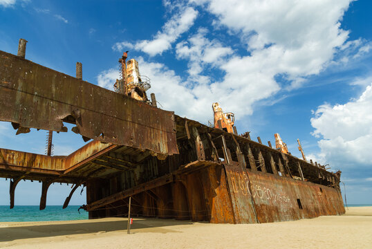 Farrah 3 shipwreck, north eastern coast of Sri Lanka