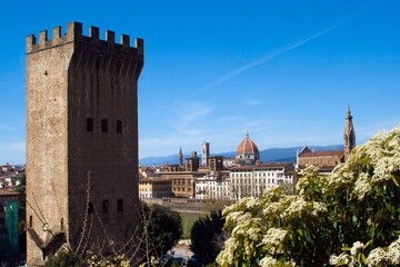 Italia, Toscana, la città di Firenze vista da Piazzale Michelangelo.