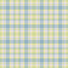 Plaid seamless pattern. Check fabric texture. Vector textile print.