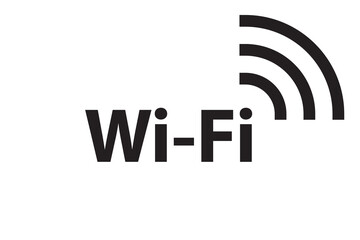 Wi Fi symbol signal connection. Vector wireless internet technology sign. Wifi network communication icon.