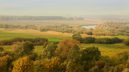 Jesienny krajobraz Podlasia - obrazy, fototapety, plakaty