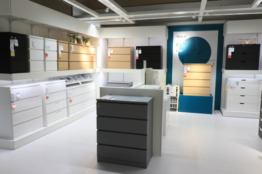 Haarlem, the Netherlands - October 9th, 2021: Ikea store showroom