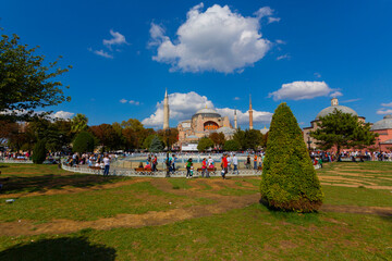Hagia Sophia interior at Istanbul Turkey 
