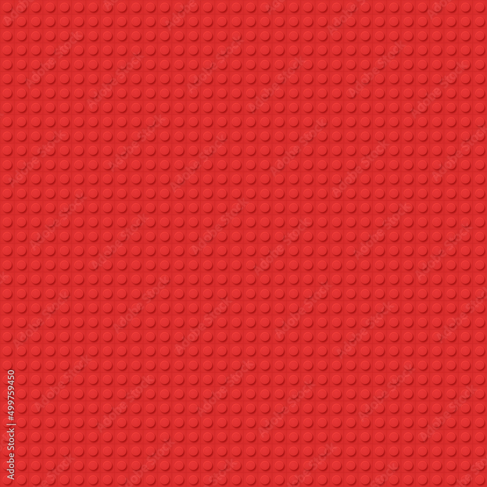 Poster Red seamless vector pattern with red blocks
