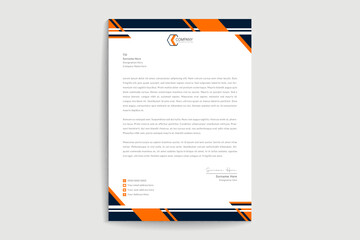 Professional modern letterhead template design for your business