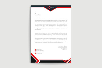 Real estate letterhead template. Creative & Clean business style print ready letterhead design for your corporate building and real estate project. The Letterhead Element Of Stationery Design. Vector 