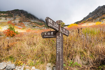槍ヶ岳天狗原分岐