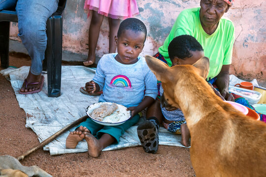 African Child Eating