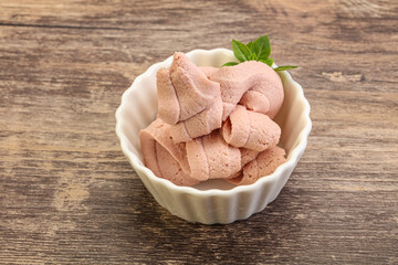 Liver pate in the bowl