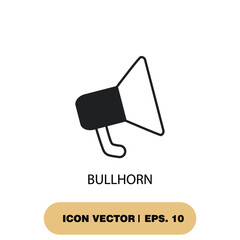 bullhorn icons  symbol vector elements for infographic web